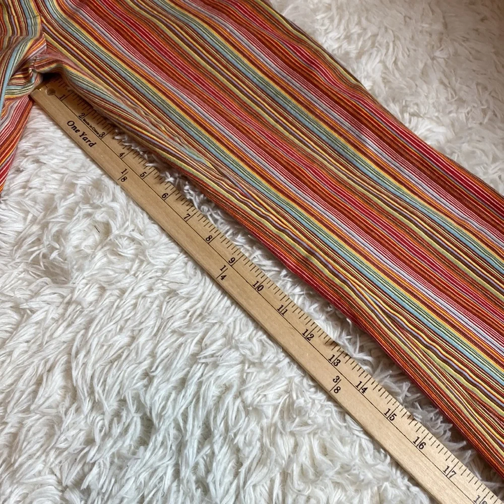 Forever 21 Y2K Super Low Rise Multicolor Striped Bootcut Pants - Picture 9 of 12
